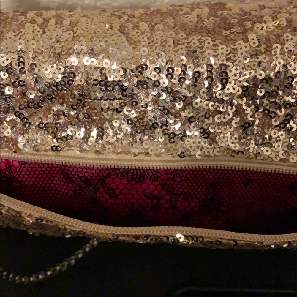 Betsy Johnson Sequin Shoulder Bag - Picture 3 of 4